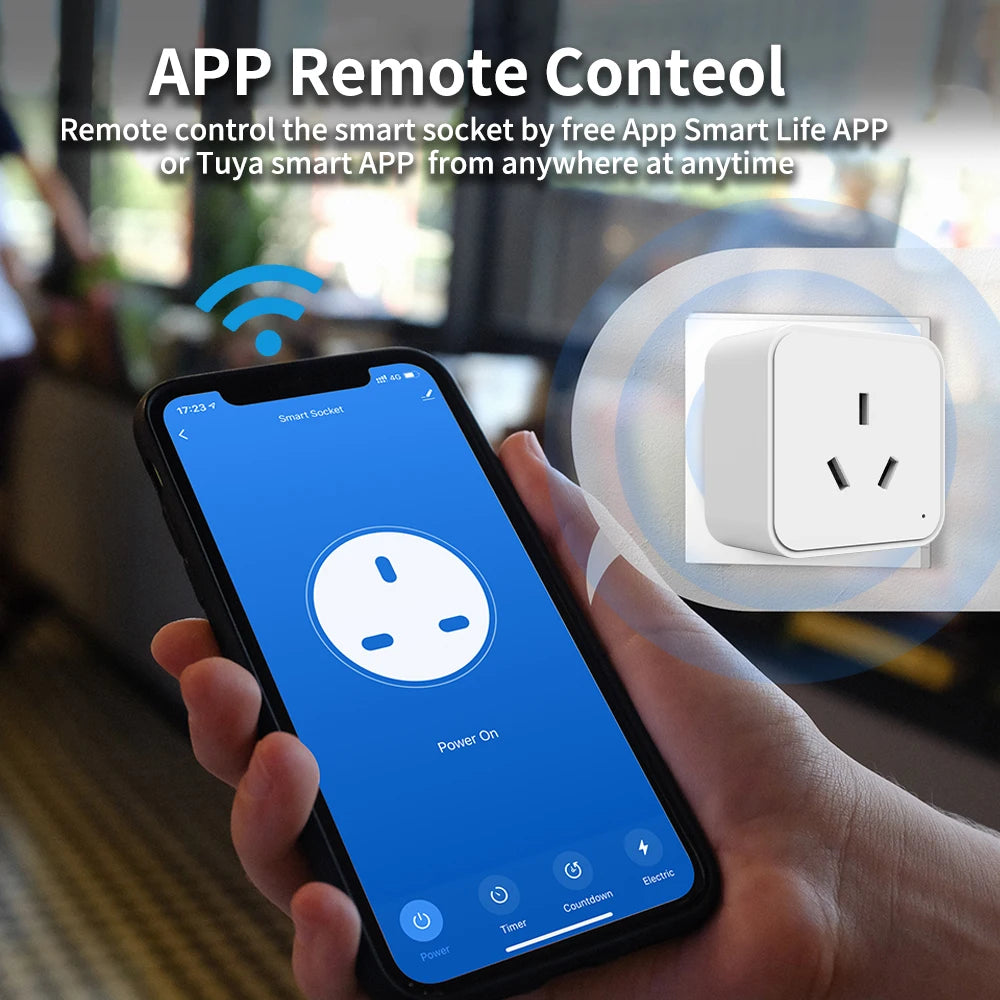 Tuya Smart Socket Power Strips Supplier WiFi Multi-Function intelligent Outlet AU Plug Wireless Remote Timing Support Aleax Dropshipman