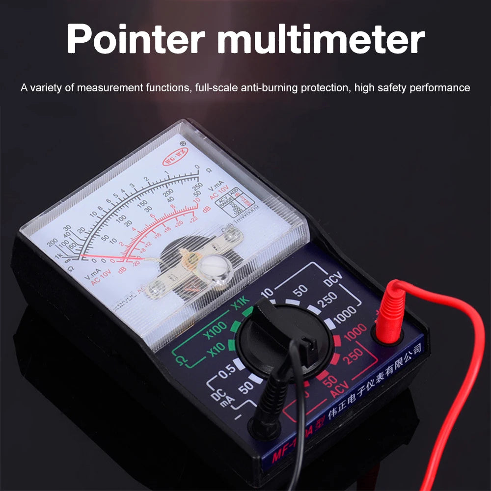 MF-110A Pocket Analog Multimeter Mini Portable Pointer Multimeter Student Household Handheld AC DC Voltage Current Ohm Tester Dropshipman