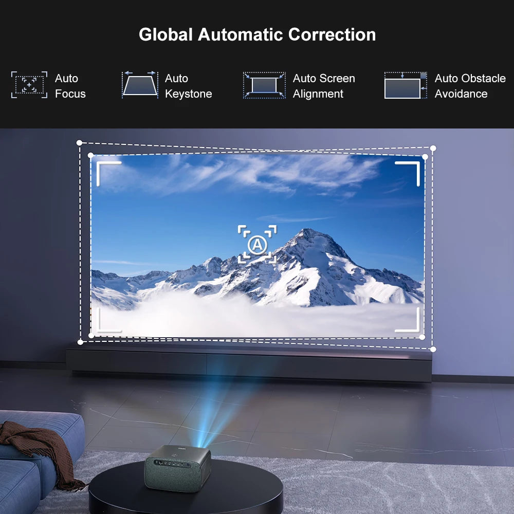 Lenovo X3 4K Projector HDR 10 Decode 1000CVIA Brightness Home Cinema Media Video Full HD with Wifi6 & BT Android Smart TV Beamer