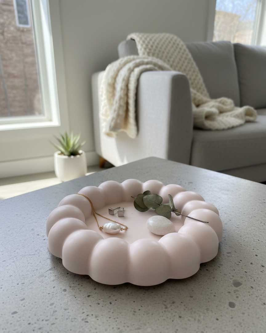 Jesmonite Bubble Tray | Handmade Catch-All Dish