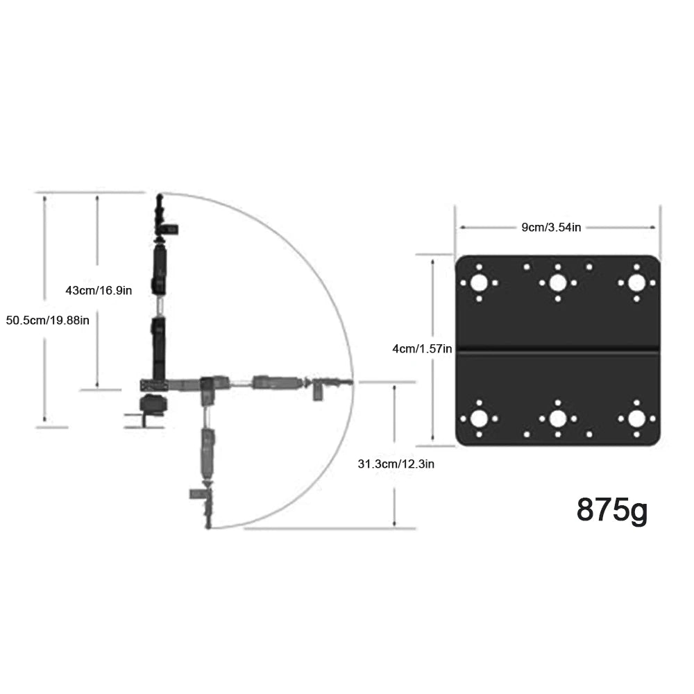 6 DOF Robotic Arm Gripping Clamp Robot Intelligent Robot DIY Kit Metal Robotic Arm Without MG996R Servo Motor For Arduino Dropshipman