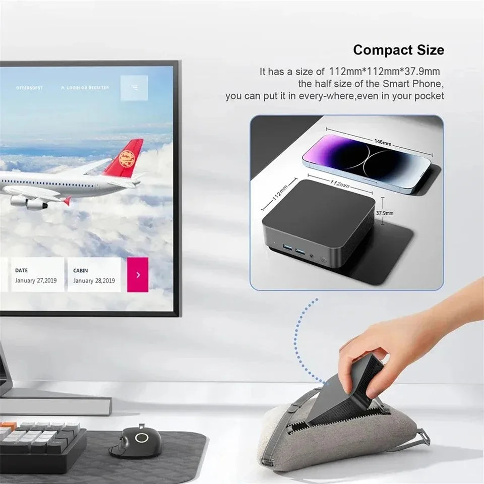 2026 New Mini PC Computer Windows 11 intel Core i9 10980HK 16GB RAM 512GB SSD BT5.2 4K HD Wifi6 Mini PC Desktop Mini Computer