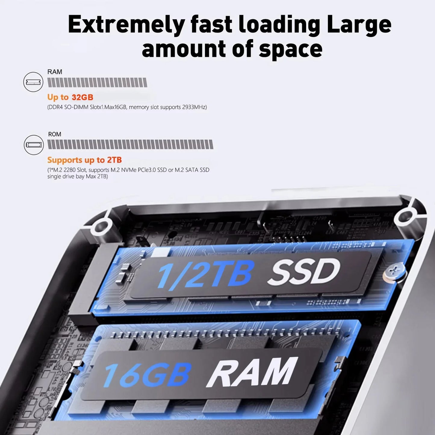 2026 Mini PC Intel Core i9 10980HK i3 6100U Windows 11 Gaming Computer Desktop PC RAM 16GB SSD 1TB WiFi6 BT5.2 Portable Gamer PC