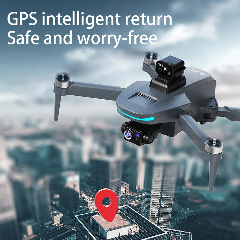 L200 PLUS GPS Drone 5G WIFI Professional 8K 3-axis Gimbal Aerial Brushless Obstacle Avoidance HD Dual Camera Security Drone Toys Dropshipman