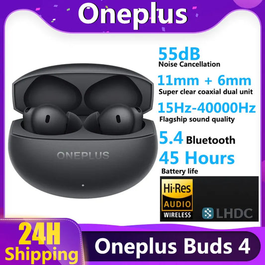 2025 Official Oneplus Buds 4 TWS Wireless Bluetooth Earphone LHDC5.0 55dB Active Noise Canceling 45h Battery Life For Oneplus 13 Dropshipman