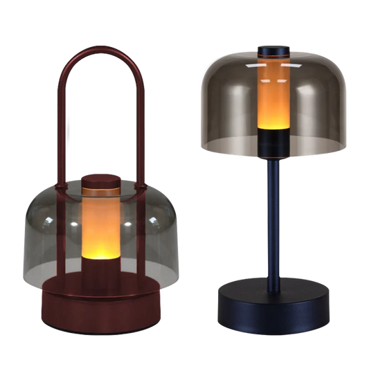 Modern Retro Nordic Desk Lamp Rechargeable Indoor Table Lamp Camping Lamp Night Light for Bedroom Campe Reading Home Decoration