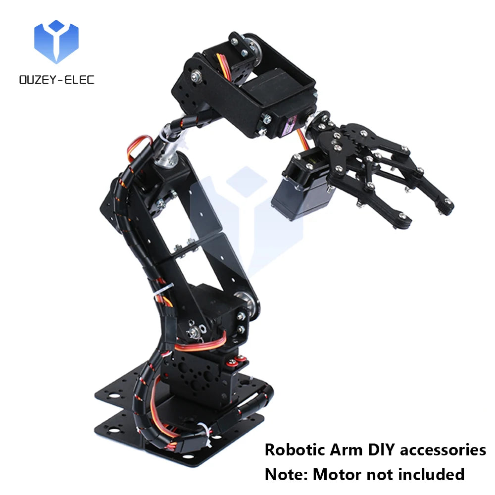 6 DOF Robotic Arm Gripping Clamp Robot Intelligent Robot DIY Kit Metal Robotic Arm Without MG996R Servo Motor For Arduino Dropshipman