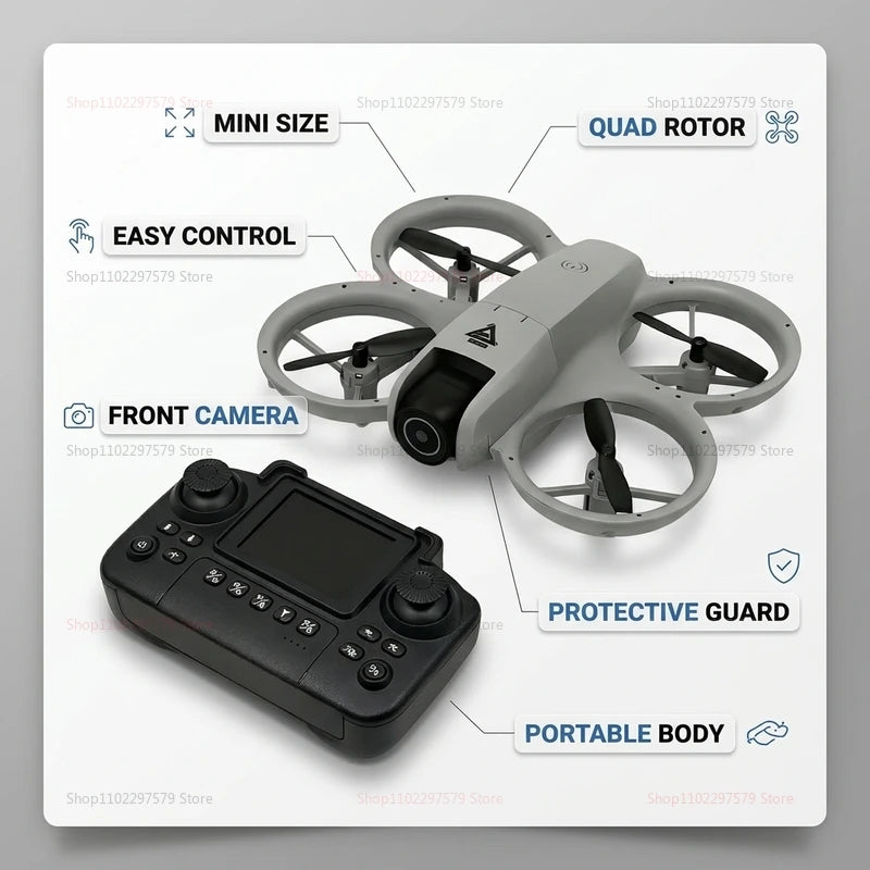 2026 Mini RC Drone with 8K HD Camera WiFi FPV Obstacle Avoidance Remote Control Quadcopter for Beginner Gifts Outdoor Indoor Use Dropshipman