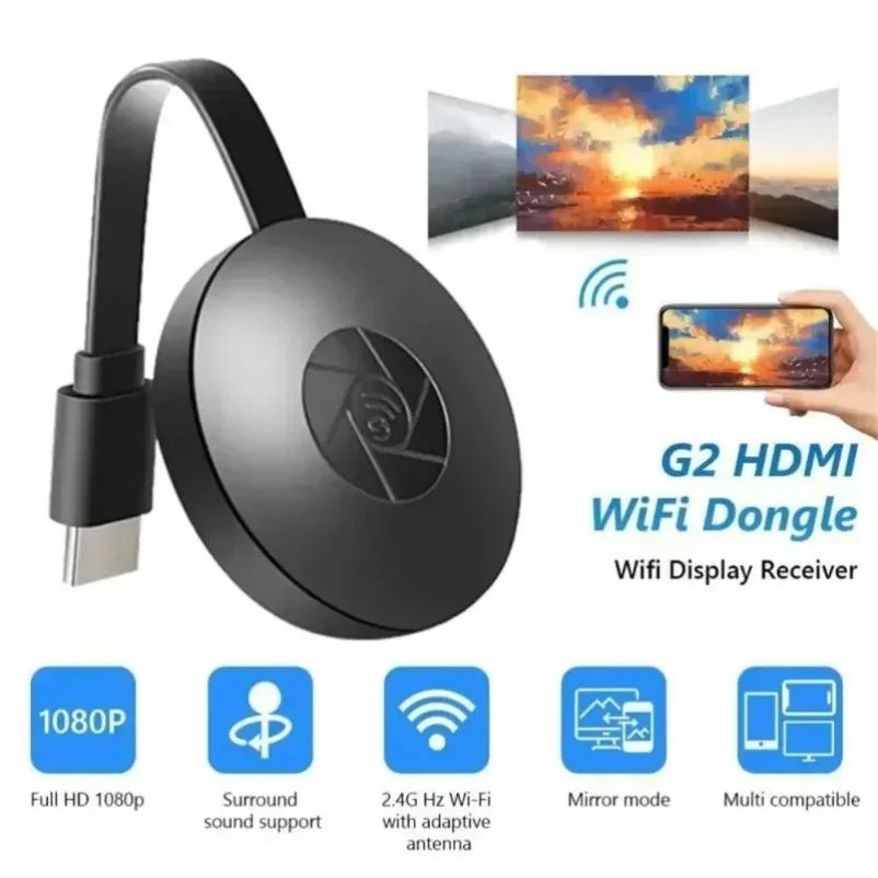 1080P For MiraScreen Display Anycast Wifi HDMI-compatible Portable Miracast Dongle Compatible For TV Android Ios Mirror Screen Dropshipman