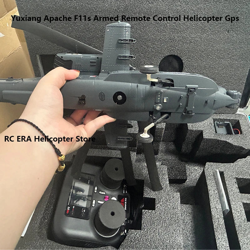 Yuxiang F11s 1:32 Apache Armed Remote-Controlled Helicopter Novice Entry-Level Intelligent Version Multifunctional Aircraft