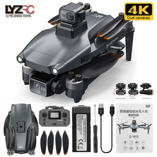 L600 PRO / PRO MAX Drone 4K Profesional Dual Camera 3-axis Gimbal Brushless Obstacle Avoidance WiFi FPV Dron RC Quadcopter Toys Dropshipman