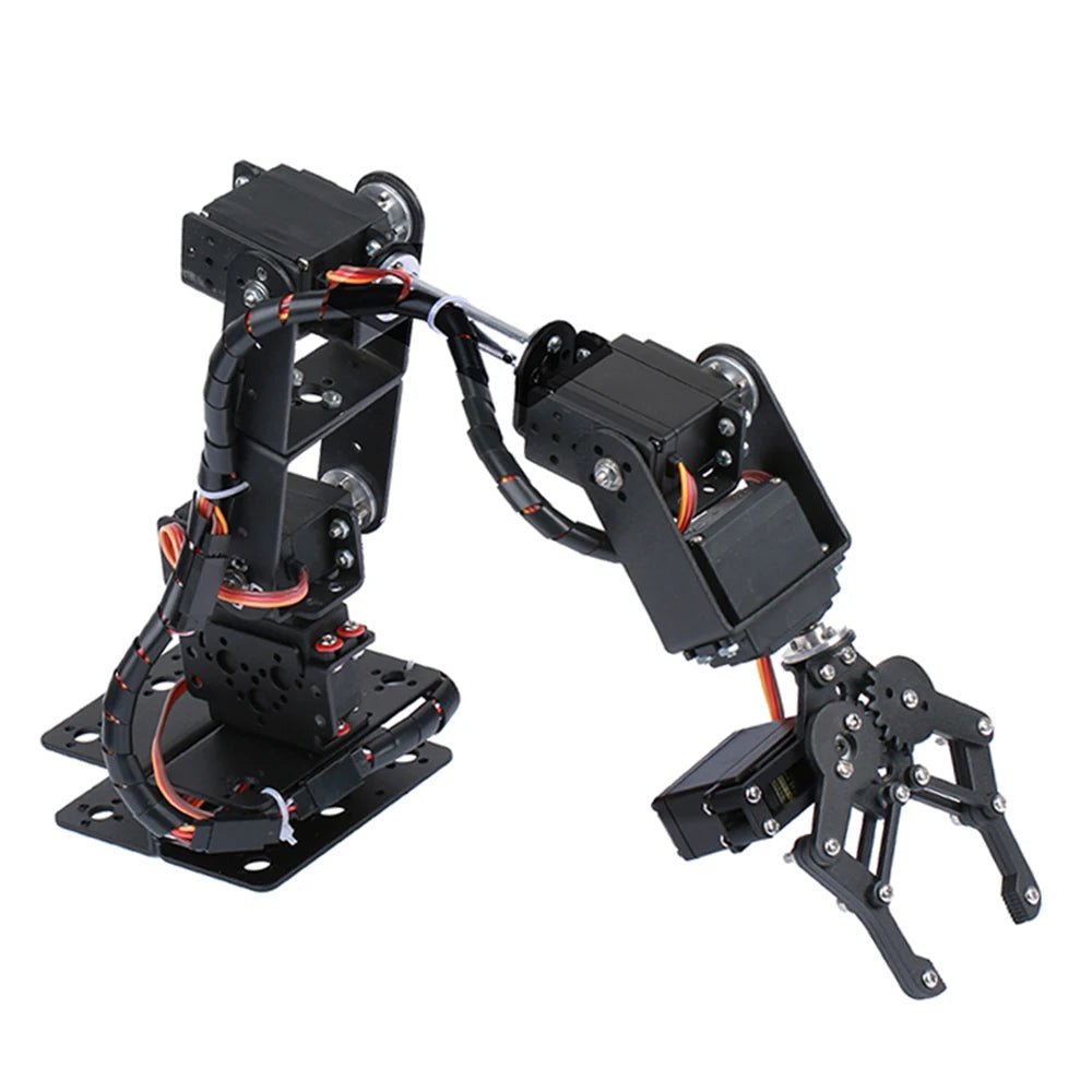 6 DOF Robotic Arm Gripping Clamp Robot Intelligent Robot DIY Kit Metal Robotic Arm Without MG996R Servo Motor For Arduino Dropshipman