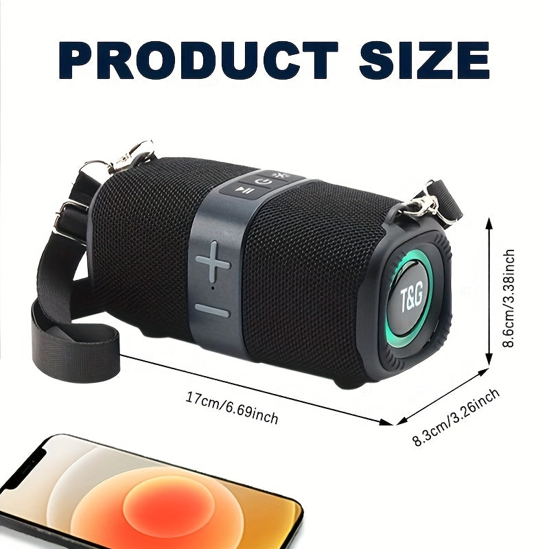 NNETM Portable Wireless Speaker with LED Light IPX4