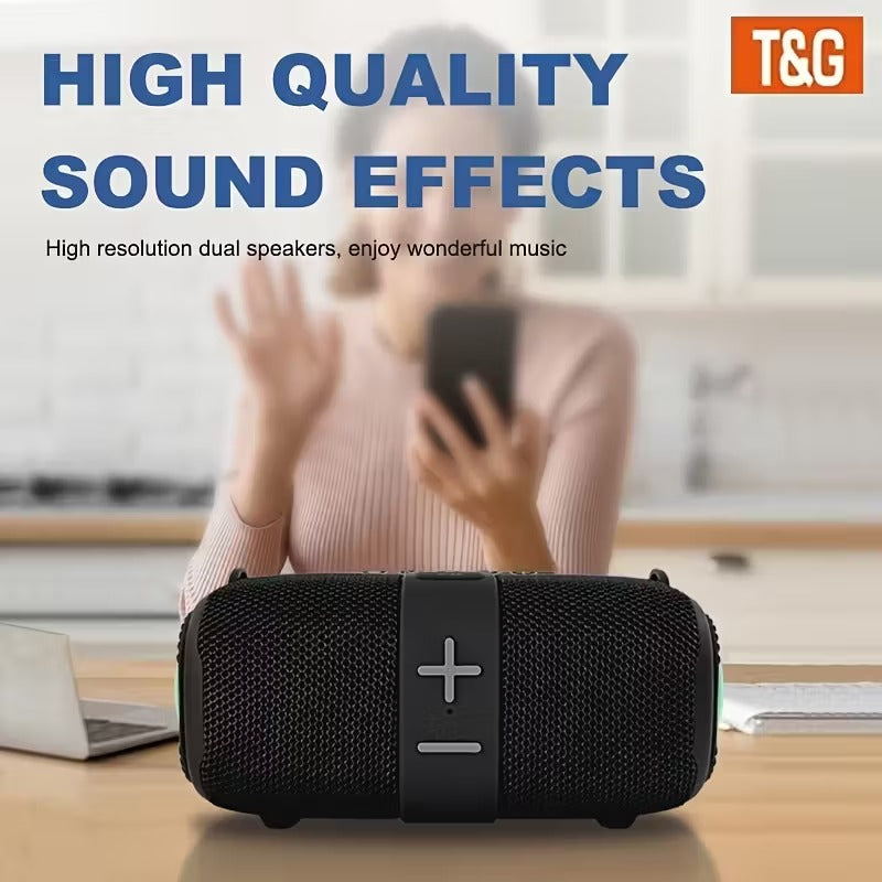 NNETM Portable Wireless Speaker with LED Light IPX4